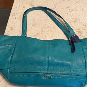 Teal Coach bag